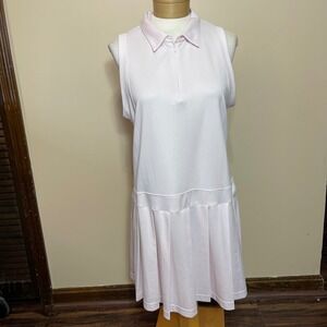 Calvin Klein Performance Pink Sleeveless Golf Tennis Dress Pleated XL Quick Dry